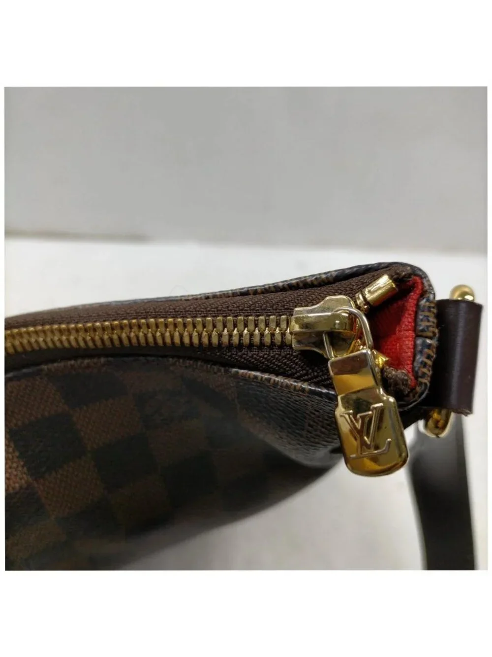 Authentic Louis Vuitton Bloomsbury PM Damier Ebene Crossbody Shoulder Bag
